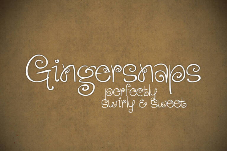 Gingersnaps Font Graphic